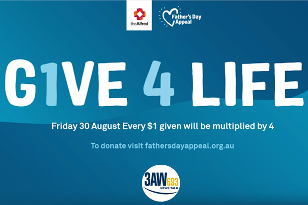 Article image for Donate: 3AW live from the The Alfred hospital Fathers Day appeal