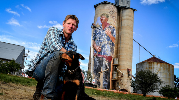 Article image for Farmer painted onto silo to attract visitors to rural communities
