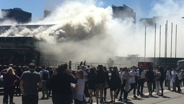 Article image for Fire at Woolshed Pub at Docklands