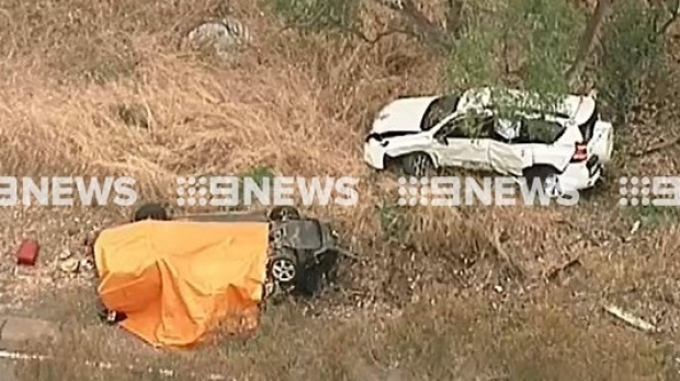 Article image for A woman has been killed and eight people injured in a head-on crash near Bendigo