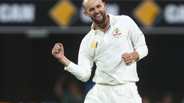 Article image for Nathan Lyon takes wicket on delivery intended for world-record attempt