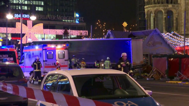 Article image for Truck plows into crowd at Berlin Christmas market killing twelve