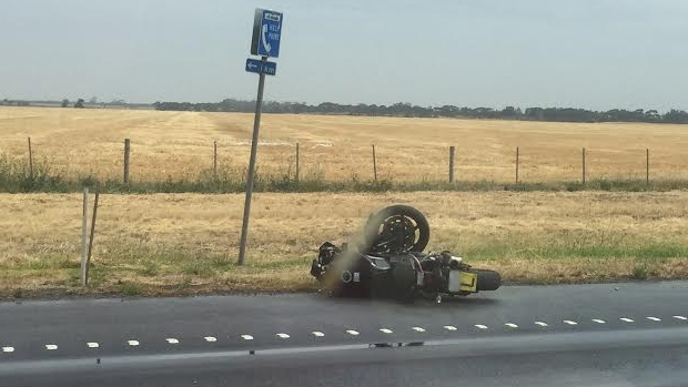 Article image for Motorcycle crash causes Princes Freeway to close at Little River
