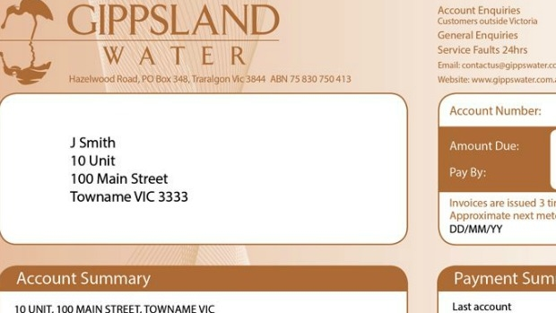 Article image for RUMOUR CONFIRMED: Gippsland Water sends out brown water bills