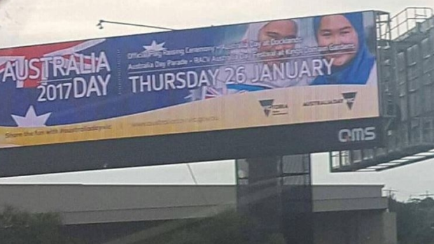 Article image for Controversial Australia Day billboard set to make comeback after crowd funding campaign