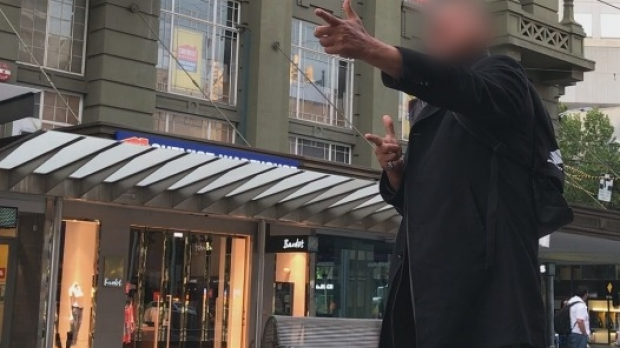 Article image for Man captured going on threat-filled rant at scene of Bourke Street rampage