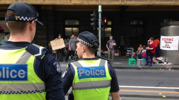 Article image for Melbourne Mayor Robert Doyle says the rough sleepers will be back outside Flinders St