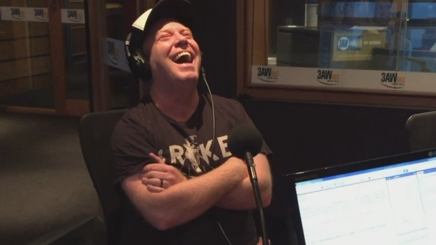 Article image for Peter Helliar in studio with Ross and John