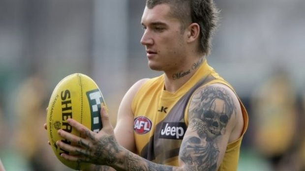 Article image for Dustin Martin walks off on press conference, as contract speculation continues