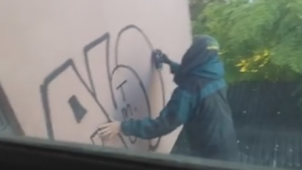 Article image for Neil Mitchell sent video of graffiti vandal on roof of woman’s home