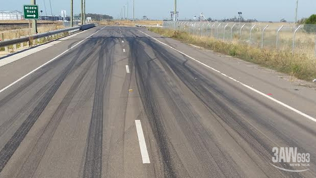 Article image for RUMOUR FILE: An illegal drag strip has been set up on a public road in Melbourne’s west