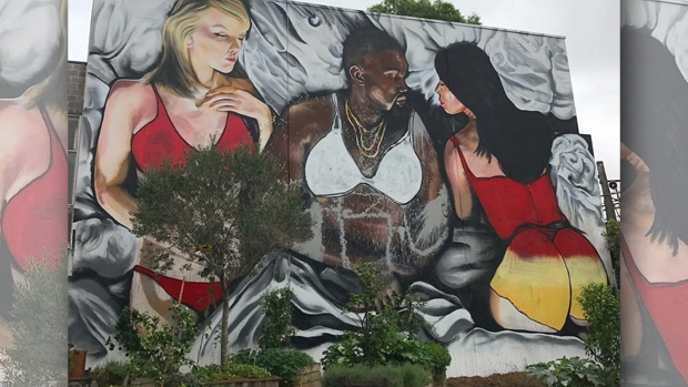 Article image for Kanye West mural receives makeover after Melbourne father’s outrage