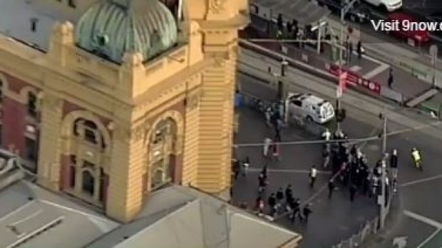 Article image for Police conduct safety check at Flinders Street Station