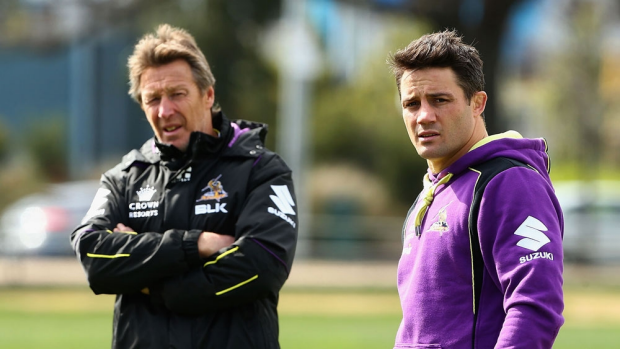 Article image for Melbourne Storm coach Craig Bellamy was full of praise for his departing halfback