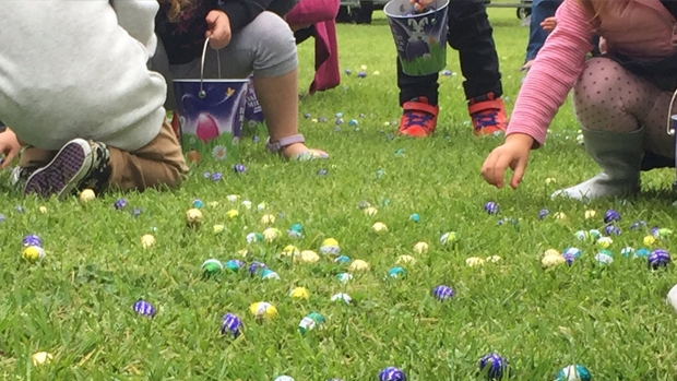 Article image for Thousands of kids take part in the annual Werribee Park Easter egg hunt