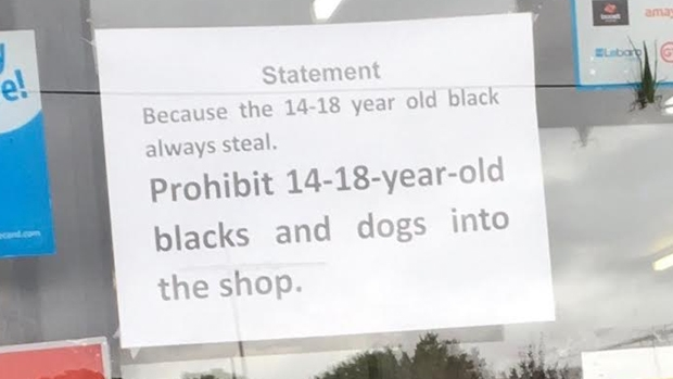 Article image for Racist poster banning ‘black teenagers’ from milk bar sparks outrage in Melton