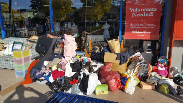 Article image for ‘I am sad and mad’: People are still dumping their crap on Salvos door