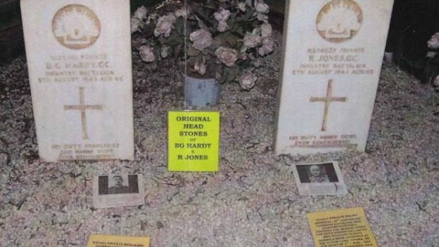Article image for Australian War Memorial buys back gravestones of highly decorated World War II diggers