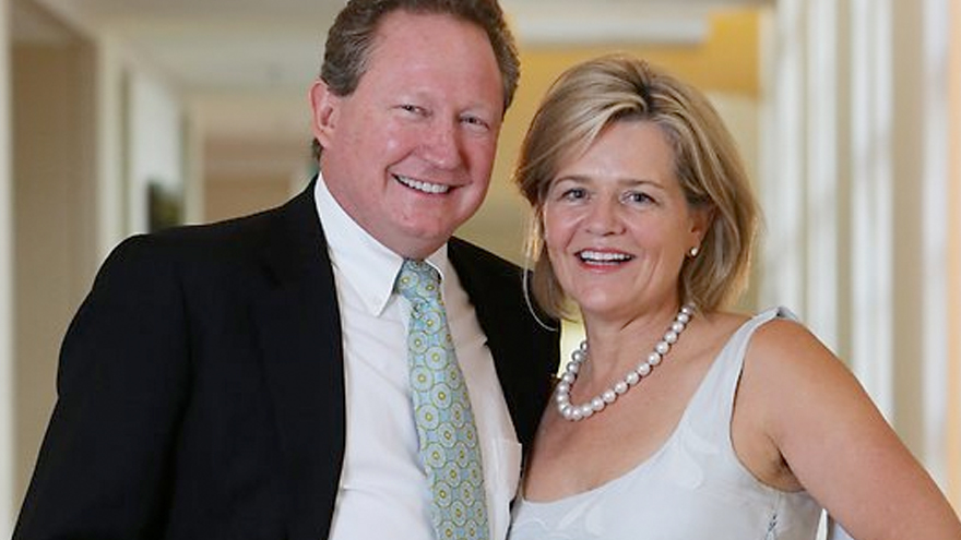 Andre Twiggy Forrest and Nicola Forest