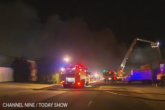 Article image for Huge blaze has destroyed a Keilor factory