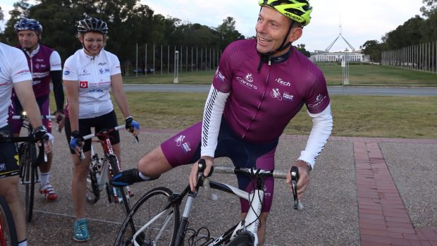 Article image for Tony Abbot is riding around the country for the Pollie-pedal and spoke with Neil