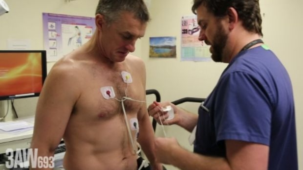 Article image for Tom Elliott jumps on the treadmill for The Alfred hospital’s Father’s Day Appeal