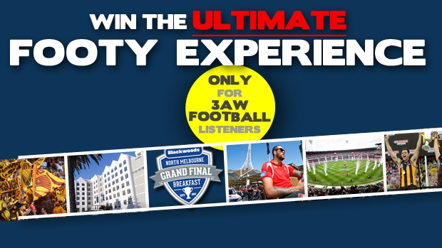 Article image for Win the ultimate grand final experience with 3AW Football