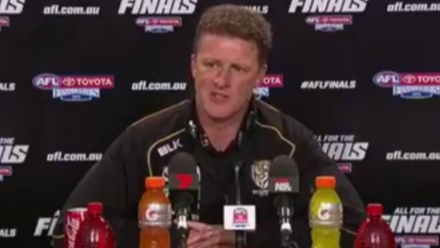Article image for ‘You moron’: Tigers coach lashes out in press conference