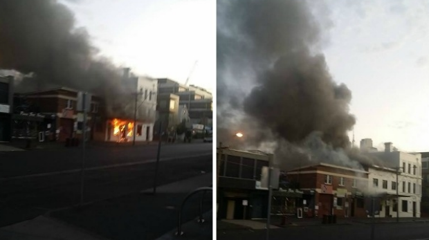 Article image for Crews battle blaze at South Melbourne pub