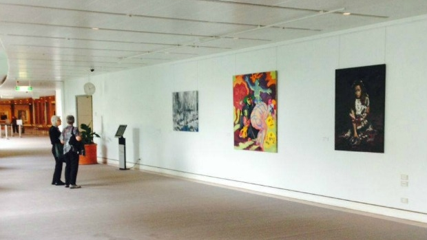 Article image for Too rude? Liberal MP Craig Kelly questions Parliament House artwork