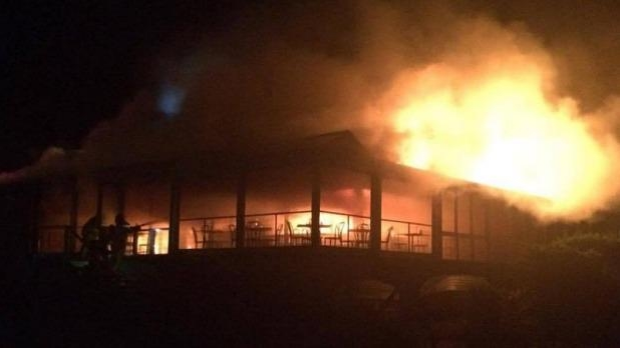 Article image for The Baths restaurant in Sorrento goes up in flames