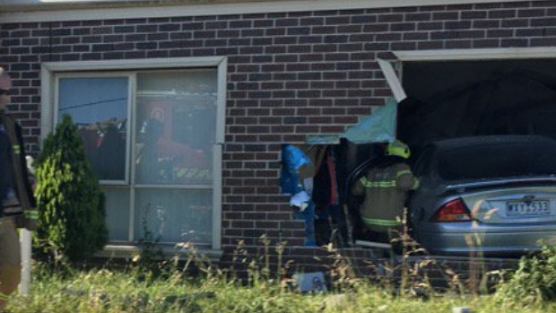 Article image for Car smashes through house at Pascoe Vale
