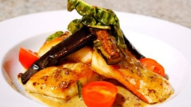 Article image for Recipe: Pan seared barramundi with salsa verde