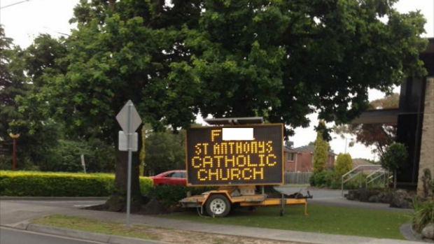 Article image for Rumour File: F-bomb in electronic church sign