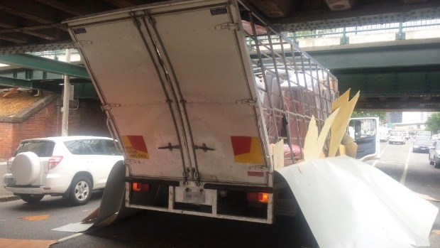 Article image for How to stop trucks from getting stuck under the Montague Street bridge