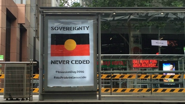 Article image for Neil Mitchell hits out at ‘offensive’ invasion day posters, graffiti on Australia Day