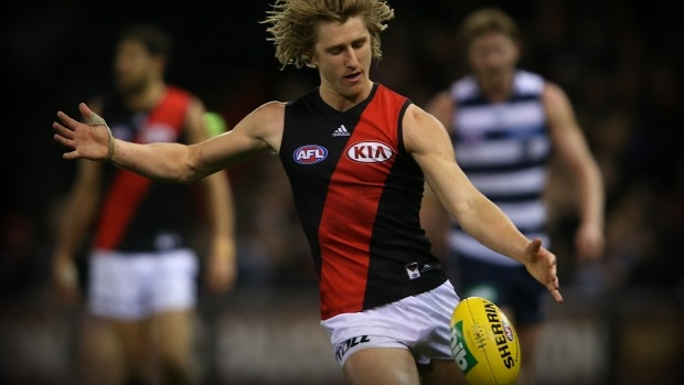 Article image for Dyson Heppell tweet and appearance at Essendon Kia raises eyebrows