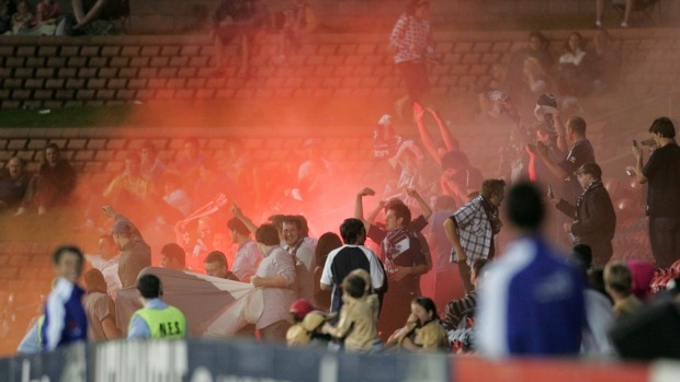 Article image for A-League clubs want to help stop flares, says cop in charge
