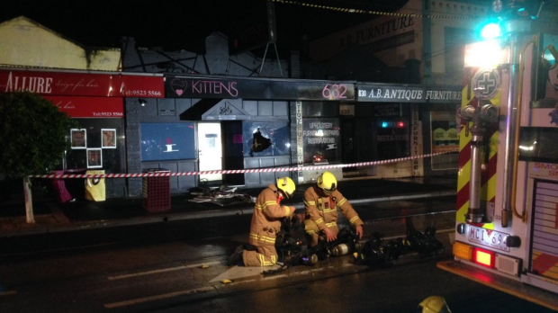 Article image for Strip club explosion: Caulfield Kittens ruined by fire