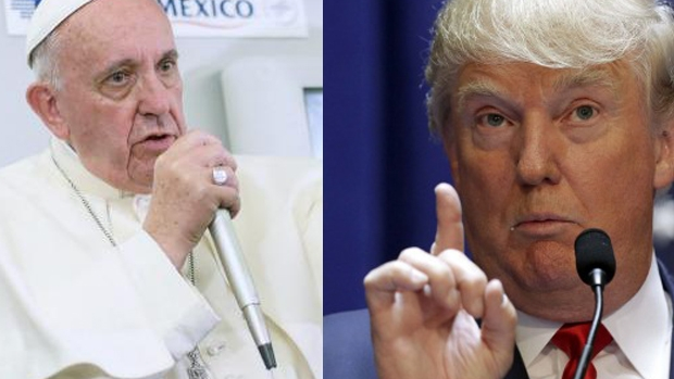 Article image for Gloves off: Pope Francis v Donald Trump