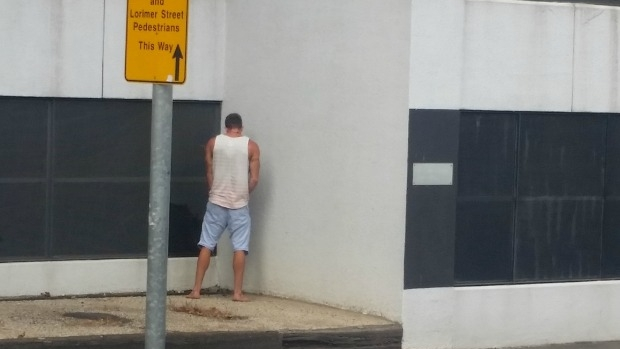 Article image for Man ‘busted’ urinating on Victoria Police complex on Flinders St