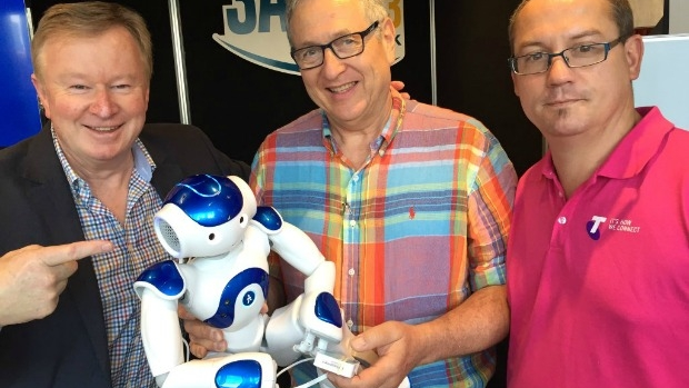 Article image for Denis Walter and the dancing robot NAO at the Good Friday Appeal