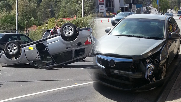 Article image for Attempted car-jacking at Thomastown, car flips at Greensborough