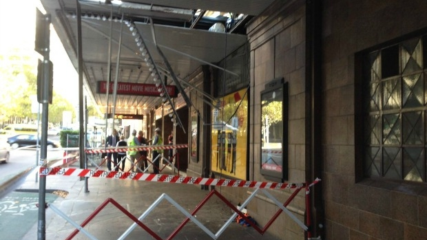 Article image for Worker falls through awning at Her Majesty’s Theatre