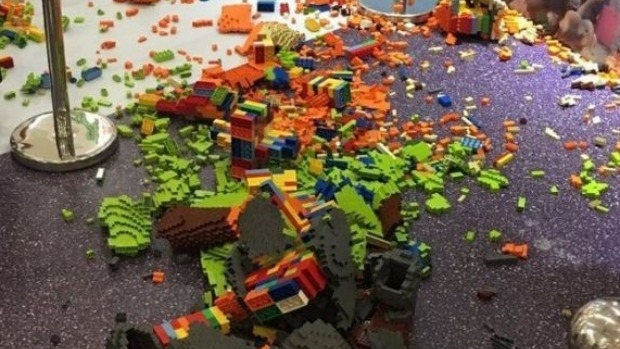 Article image for Chinese boy accidentally knocks over $20,000 Lego sculpture