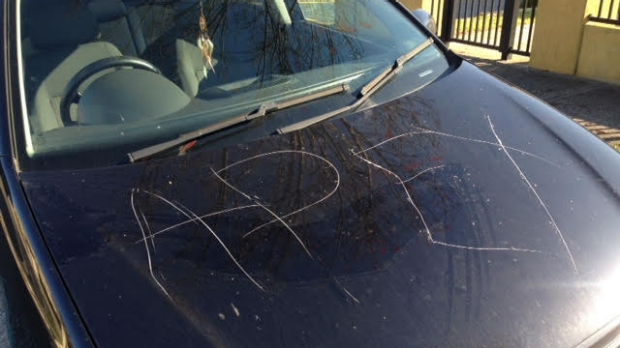 Article image for ‘APEX’ scratched into cars in disturbing vandal attack