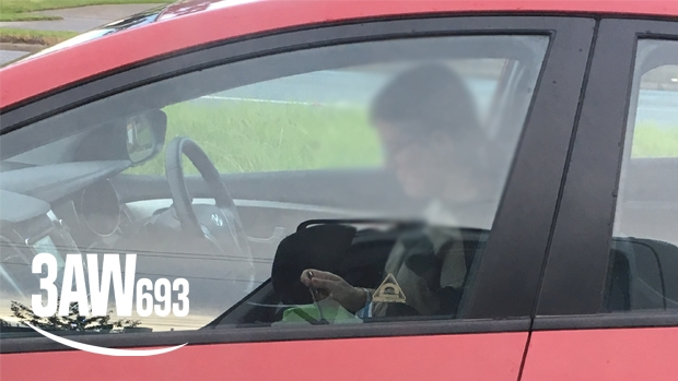 Article image for Person caught eating cereal while driving