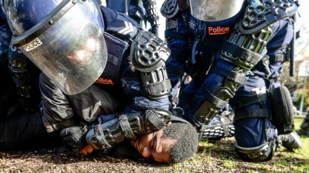 Article image for Police warn there could be more arrests over ugly Melbourne protest