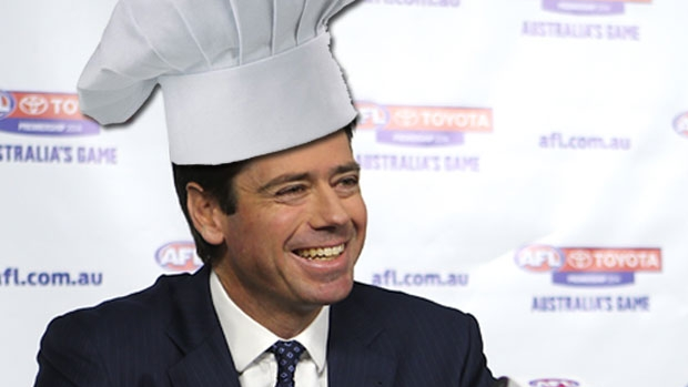 Article image for What should Gillon McLachlan cook when he has the 18 AFL coaches over?