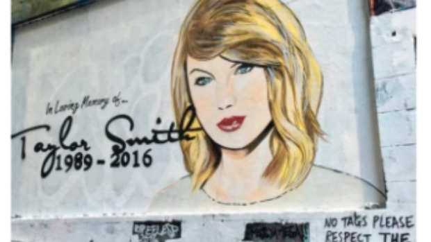 Article image for Street artist unhappy mural of Taylor Swift in Melbourne has been sprayed over